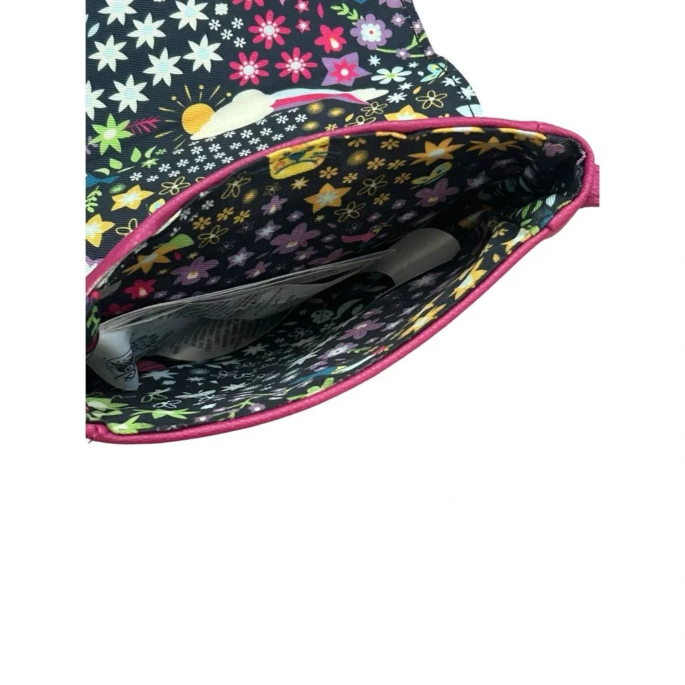 Disney Store Encanto Crossbody Bag Girls Pink Magenta Embroidered Travel Floral